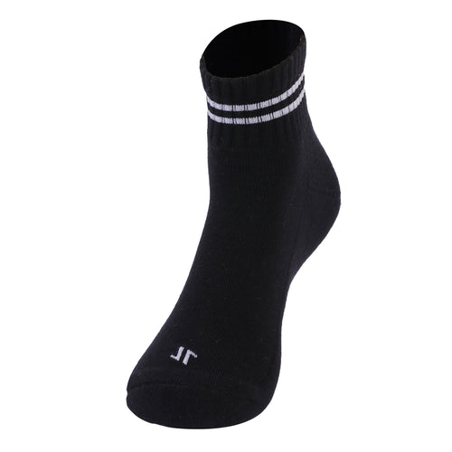 Quarter Lifestyle Unisex Socks, Premium Cotton Blend, Versatile Design, Durable & Superior Grip, Comfort & Everyday Style (Black/White)