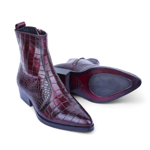 Rogue Vino : Bold Wine, Durable Construction, Premium Leather, Handcrafted Detailing, Flexible Outsole, Cushioned Footbed