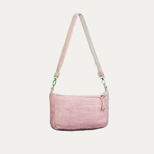 Luna Hemp Shoulder Bag with Adjustable & Detachable Strap | Eco-Friendly Sling Bag with Premium Zipper Closure