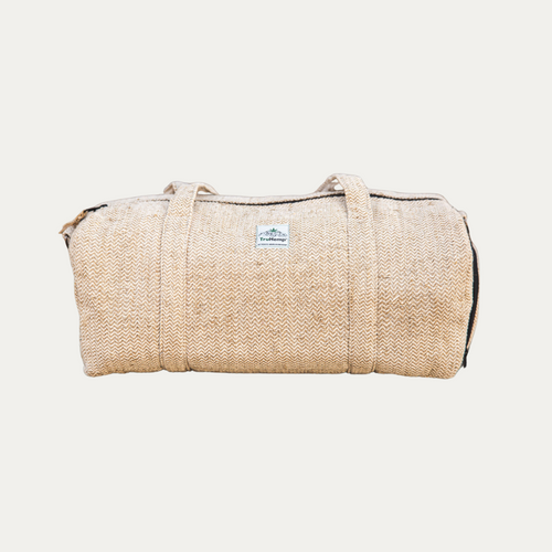 Everyday Hemp Duffle Bag with Dual Compartments |  Eco-Friendly Travel Bag with Premium YKK Zipper Closure