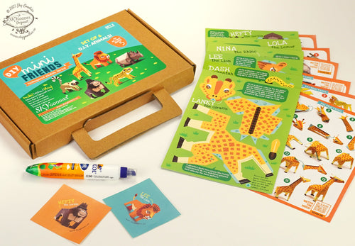 DIY Mini Animal, Fun Craft Kit, Ideal for Kids' DÃ©cor, Creative DIY Project  (BOX SET 2 - Set of 6 )