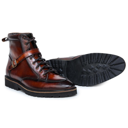 Bespoke Leather Brown Light Weight, Classic Style, Handcrafted Detailing, Flexible Outsole, Hand-Finished Burnish, Cushioned Footbed