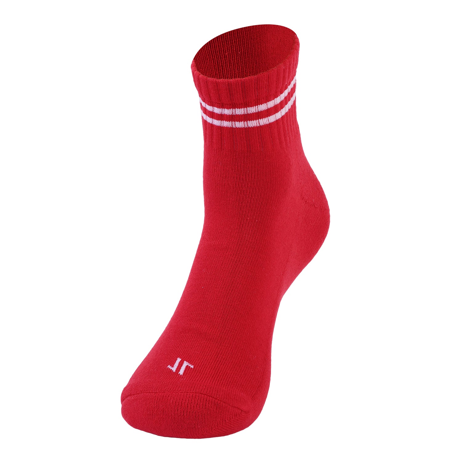 Quarter Lifestyle Unisex Socks, Premium Cotton Blend, Versatile Design, Durable & Superior Grip, Comfort & Everyday Style (Red/White)