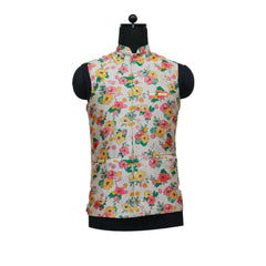 Vestes Nehru florales vintage faites à la main - Cadeau de luxe pour une fête ethnique indienne pour lui pour un événement à thème