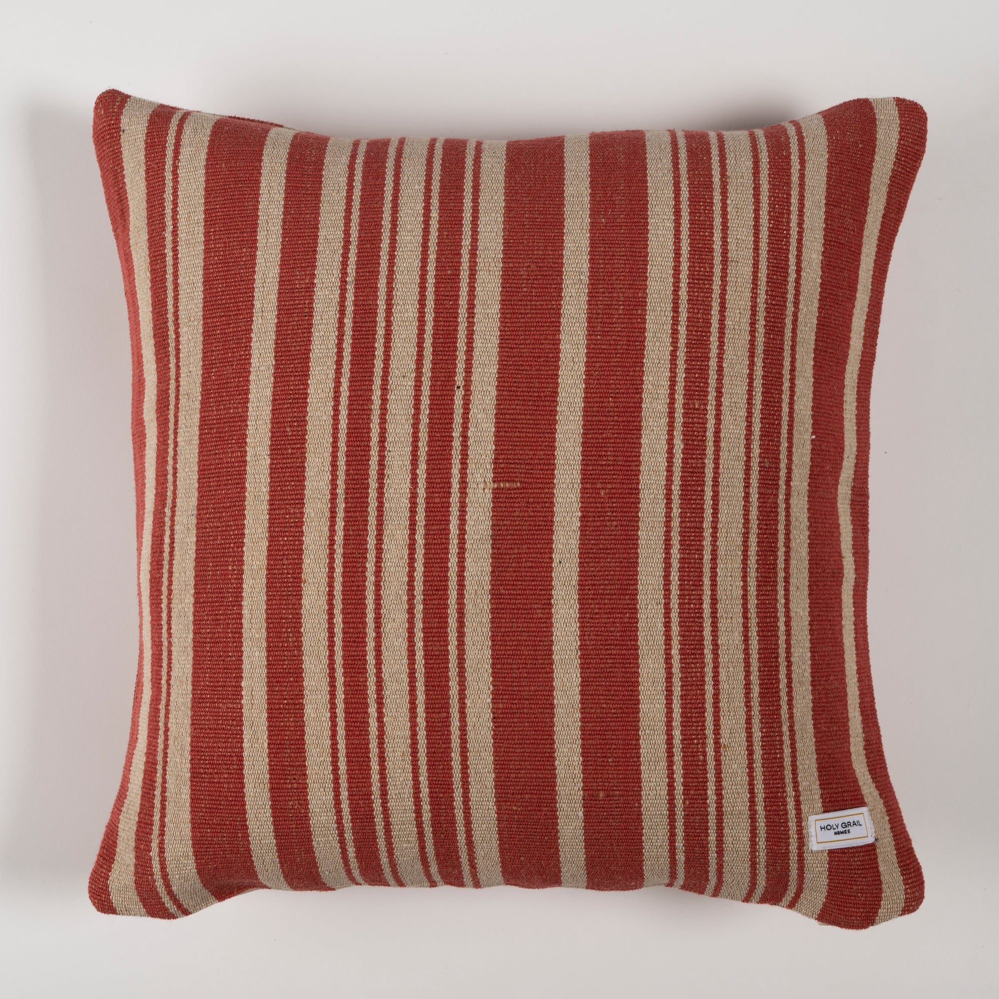 Farmhouse Red Stripe Cushion Cover – Weather-Resistant, Durable, UV-Resistant, Quick-Drying, Stylish, Versatile for Indoor/Outdoor Use, Offers Long-Lasting Strength with Rustic Countryside Charm, Perfect for Sofas, Chairs, and Patios (Set of 2)