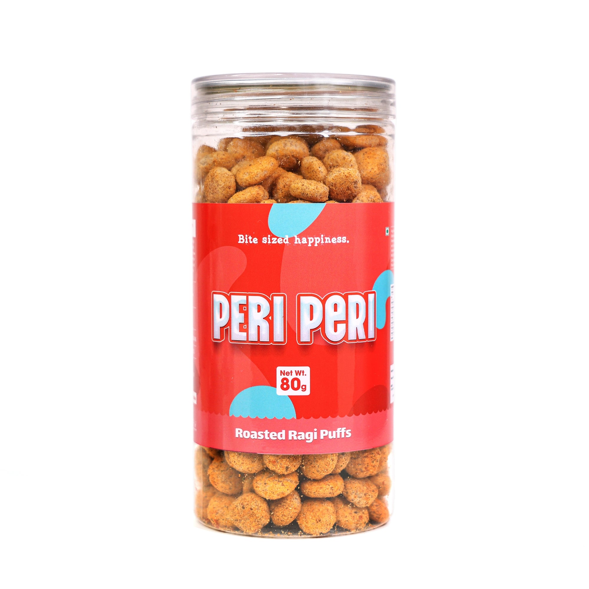 Crack A Nut's Peri Peri Roasted Multi-Grain Puffs, Savory & Healthy Snack, Packed with Protein & Low in Sugar, Lightly Roasted Multi-Grain Goodness, Perfect for Cravings & Guilt-Free Indulgence, 100g.