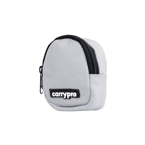 Pro Coin Pouch | Compact Coin Organizer with Zipper Closure and Detachable Hook | Mist Grey