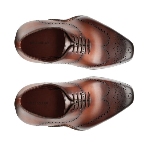 Men's Grant Cognac Shoes, Goodyear Welted, Durable Construction, Shock-Absorbing Insoles, Goodyear Welted, Durable Construction, Flexible Outsole