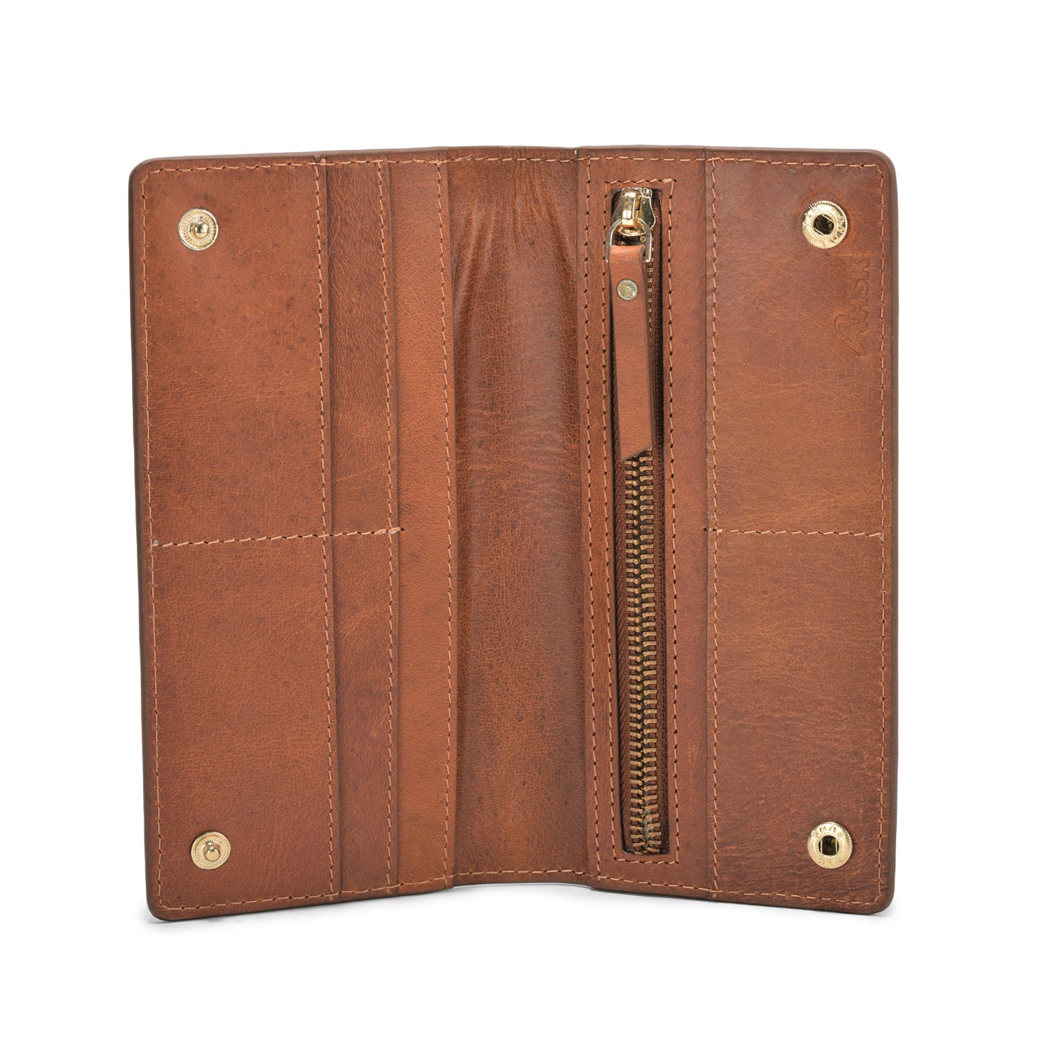 Versatile Grain Leather Wallet, Elegant Tan Brown Leather, Sleek Design, Perfect for Menâ€™s Daily Essentials (Tan Brown)