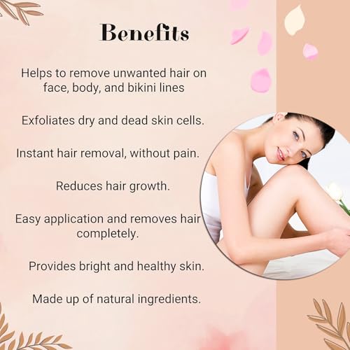 Hair Removal Powder, Organic Bentonite Clay & Rosemary, For Smooth Skin, Suitable for All Skin Types (100gm)