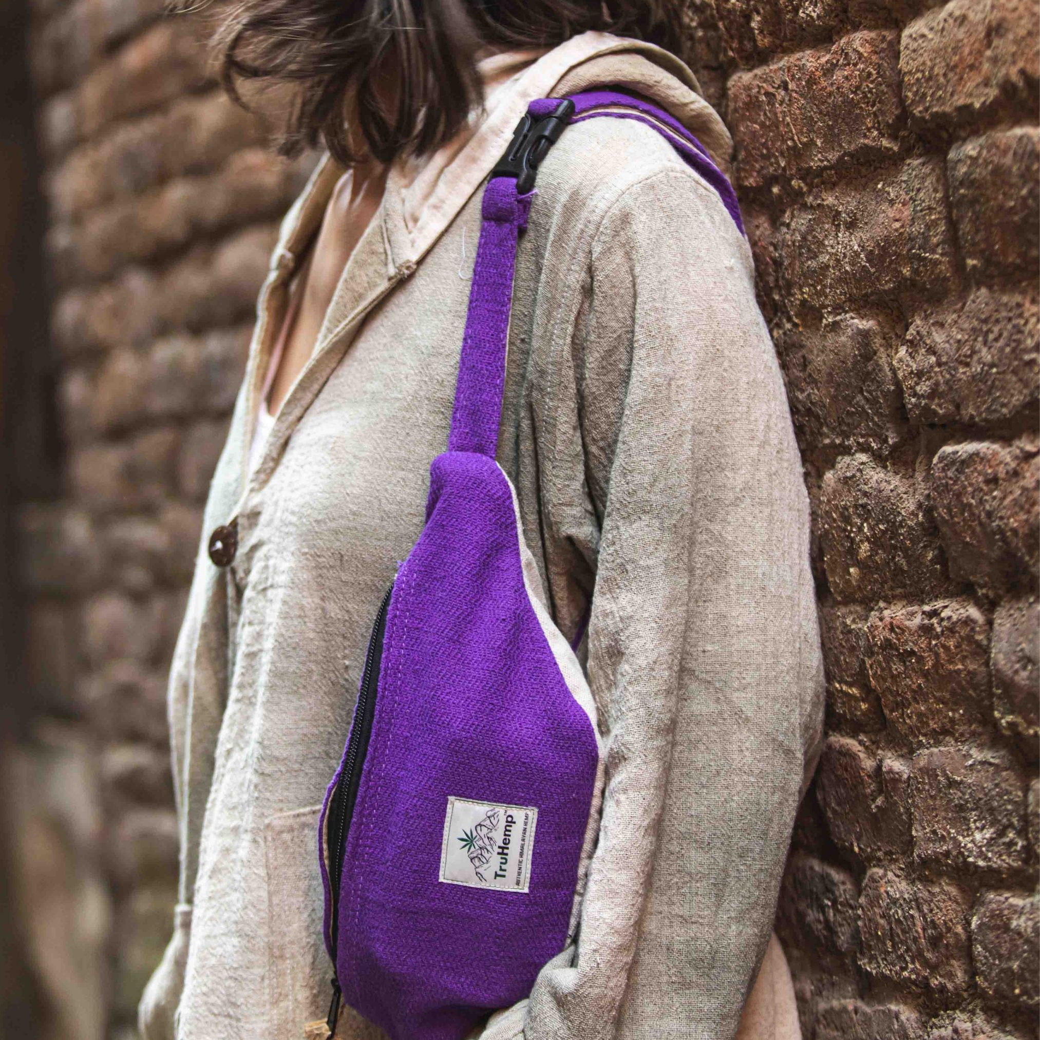 Hemp Fanny Pack with Dual Compartments | Eco-Friendly Waist Bag with Premium YKK Zipper Closure