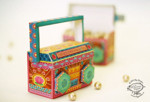 DIY Boom Box - COLORFUL, Fun Craft Kit, Ideal for Party DÃ©cor, Creative DIY Project