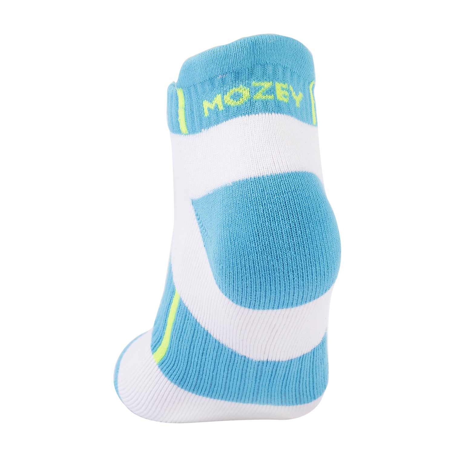 Ankle Cushioned Sports Unisex  Socks, Premium Cotton Blend, Comfortable, Versatile Design, Ideal for Gym & Sports Wear (Chlorine Blue/White)