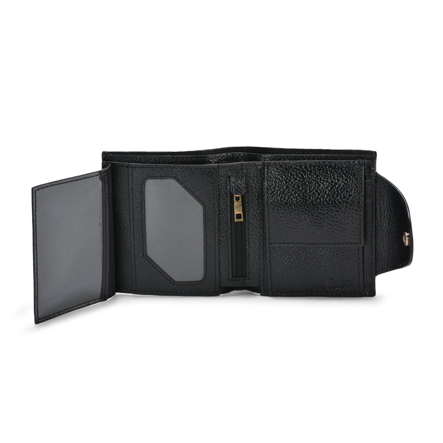 Bliss Grain Leather Wallet, High-Quality Black Leather, Compact and Practical, Ideal for Everyday Carry (Black)