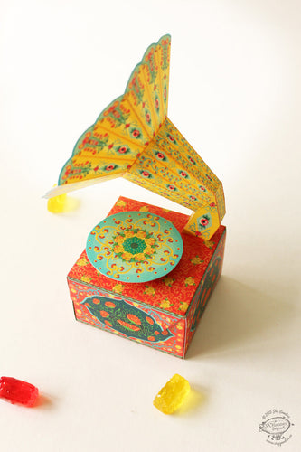 DIY Mini Gramophone Box - COLORFUL, Craft Kit, Ideal for Home DÃ©cor, Fun and Creative DIY Project