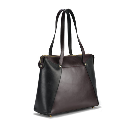 Lavina Dual Leather Tode Bag, Premium Leather Construction, Versatile and Stylish, Ideal for Work and Casual Use