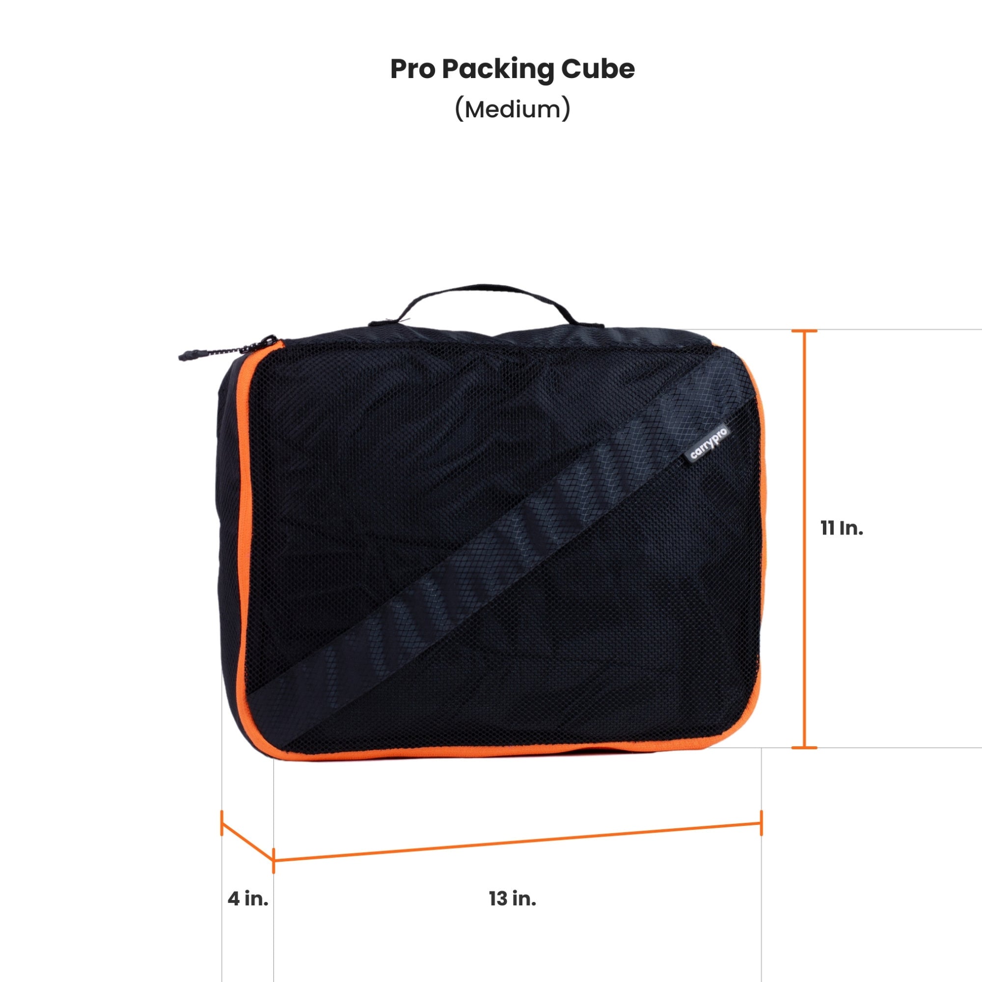 Pro Packing Cubes Travel Organiser | Water Resistant Travel Organizer with Shoe and Toiletry Bags | Black - Set of 6