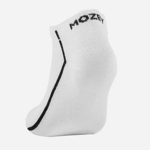 Ankle Plain Unisex Socks, Premium Cotton Blend, Comfortable, Versatile Design, Ideal for Gym & Daily Wear (White)