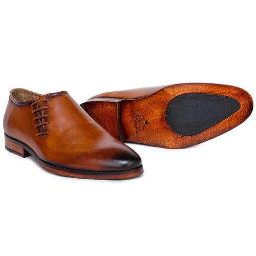 Side Lace-Up Wholecut Oxfords In, Flexible Outsole, Goodyear Welted, Handcrafted Detailing, Durable Construction, Classic Style