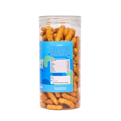 Crack A Nut's Tamarind Chutney Roasted Chickpea Puffs, Tasty & Nutritious Snack, Rich in Protein & Low in Sugar, Lightly Roasted Chickpea Delight, Ideal for Cravings & Guilt-Free Enjoyment, 100g