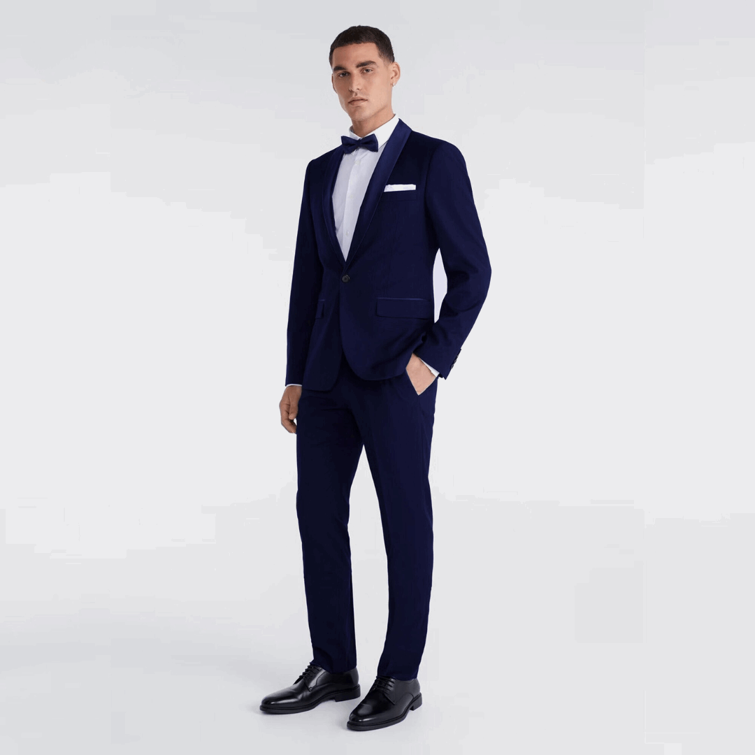 Blue Zodiac 2-Piece Business Suit for Men | Custom-Made Suit for Work & Festivals