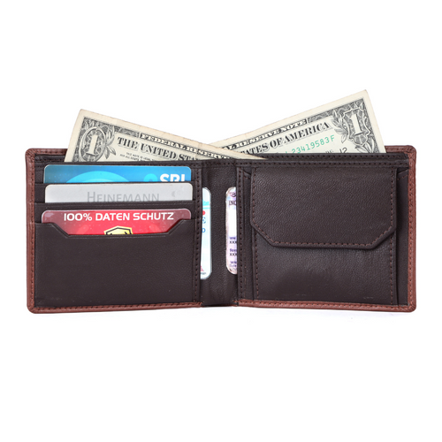 Personalized Leather Wallet for Men | Minimalist Wallet with 5 Card Slots