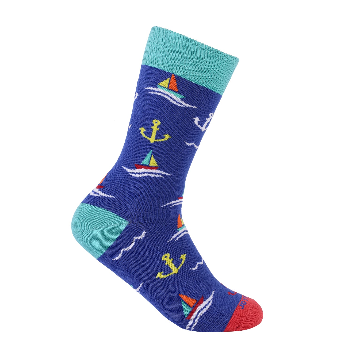 Formal Men's Socks - Cruise Edition, Cotton Blend, Stylish Pattern, Soft and Durable, Comfortable for Office Wear (Blue)