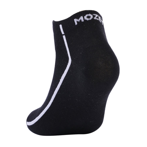 Ankle Plain Unisex Socks, Premium Cotton Blend, Comfortable, Versatile Design, Ideal for Gym & Daily Wear (Black)