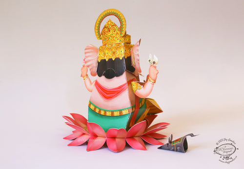 DIY Paper Craft Kit - Ganesha, Fun Craft Kit, Ideal for Festival DÃ©cor, Creative DIY Project