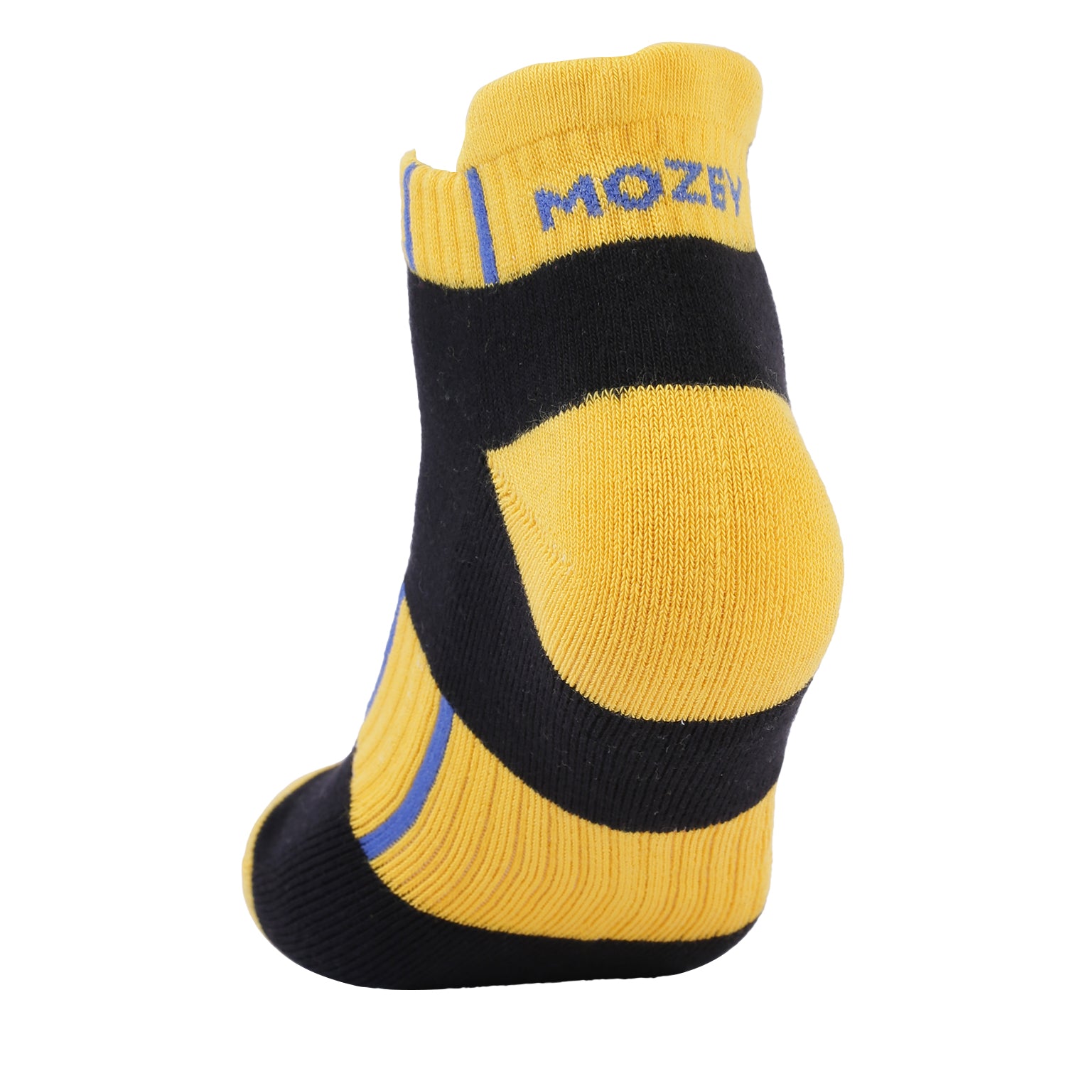 Ankle Cushioned Sports Unisex Socks, Premium Cotton Blend, Comfortable, Versatile Design, Ideal for Gym & Sports Wear (Yellow/Black)