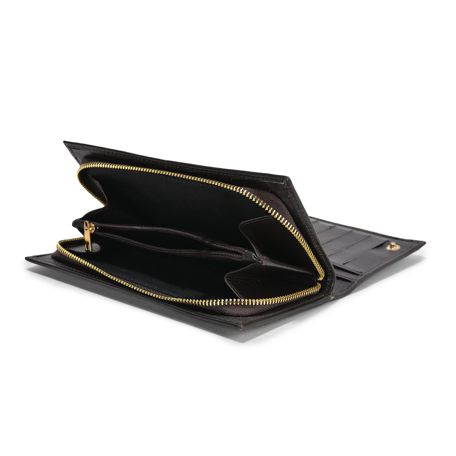 Petite Luxe Black Wallet, Elegant Design, Durable Leather, Stylish and Compact for Everyday Use