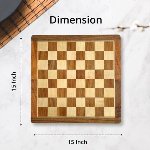 SuperGeneriX Wooden Chess Board | Handcrafted Chess Set | Magnetic Pieces | Foldable Board | Chess Board for Adults & Kids | Strategy Game | Easy to Carry