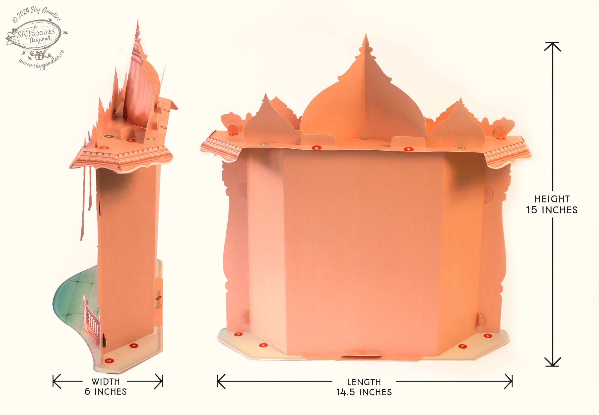 DIY Paper Mandir, Fun Craft Kit, Ideal for Religious DÃ©cor, Creative DIY Project