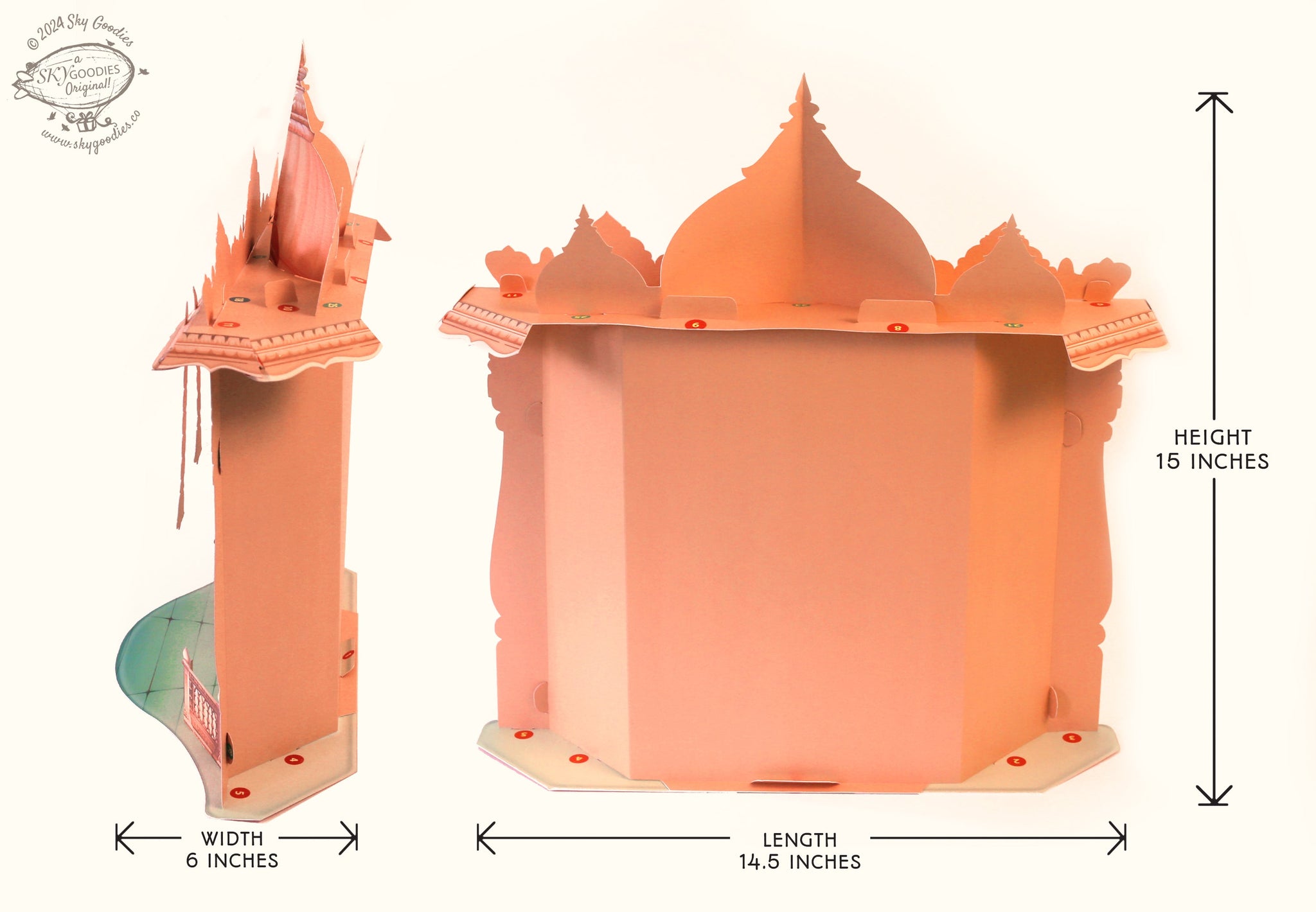 DIY Paper Mandir, Fun Craft Kit, Ideal for Religious DÃ©cor, Creative DIY Project