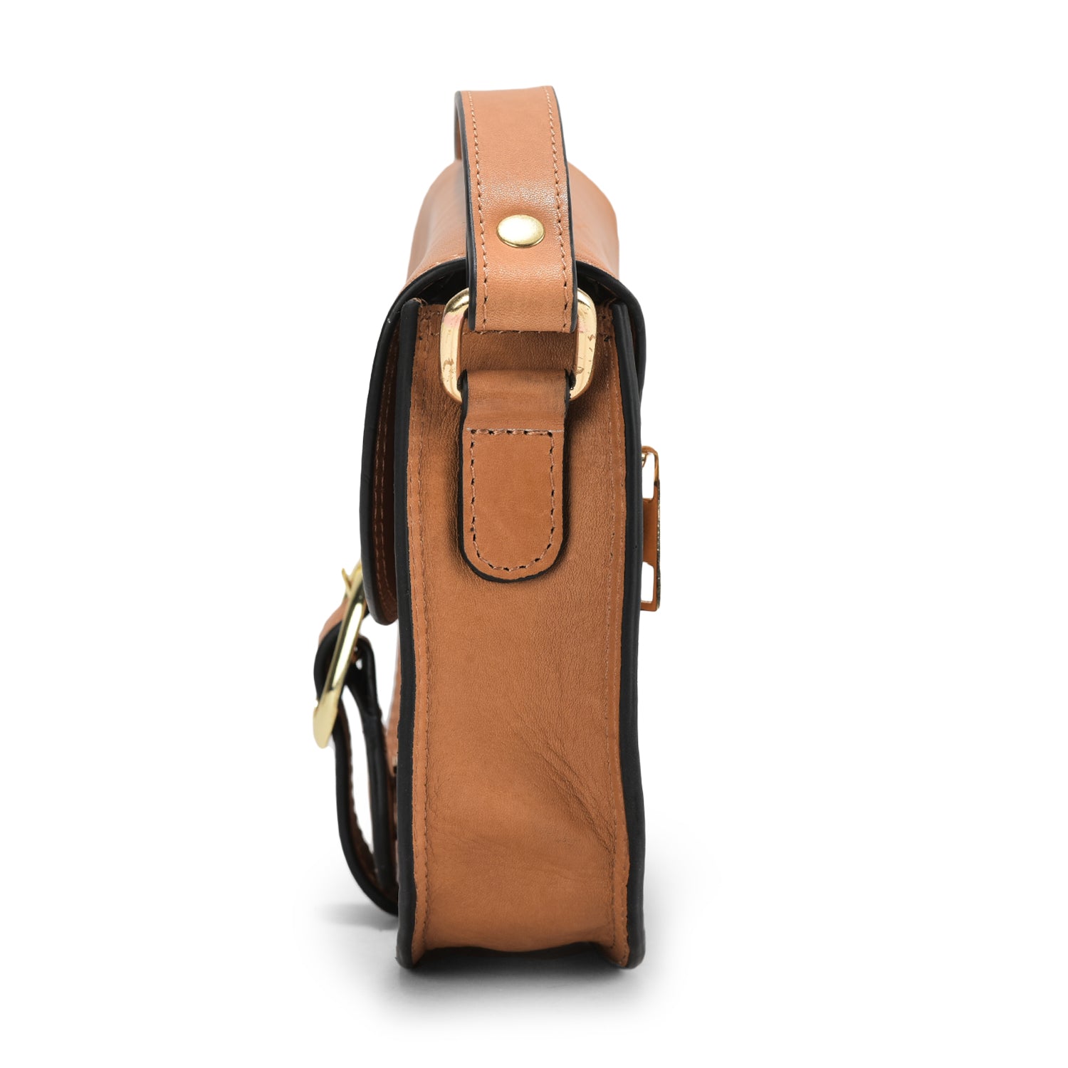 Booby Sling Leather Bag, Tan Leather, Comfortable Design, Ideal for Everyday Wear and Casual Use (Tan)