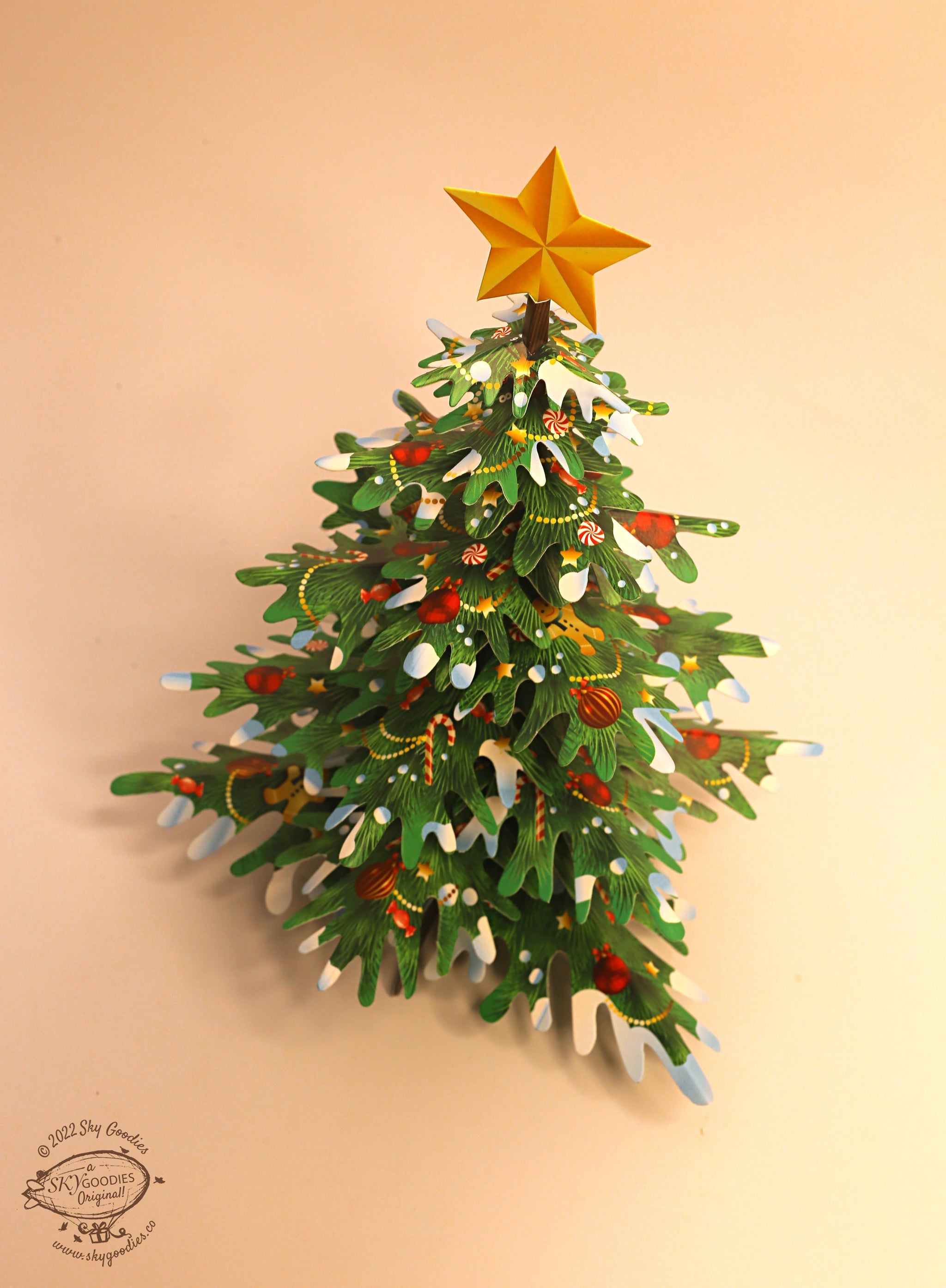 Paper Christmas Tree, DIY Paper Craft Kit, 2-in-1 Design, Ideal for Holiday DÃ©cor, Fun Crafting Activity