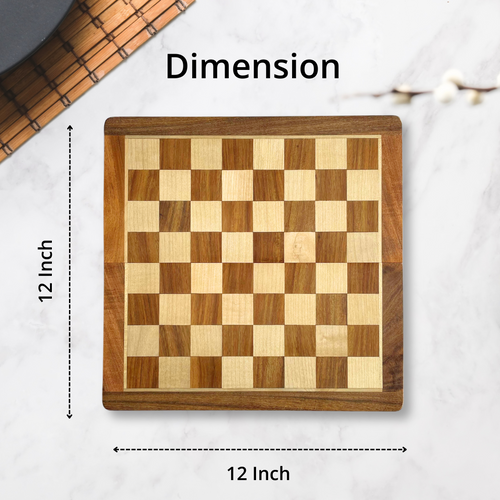 SuperGeneriX Wooden Chess Board | Handcrafted Chess Set | Magnetic Pieces | Foldable Board | Chess Board for Adults & Kids | Strategy Game | Easy to Carry