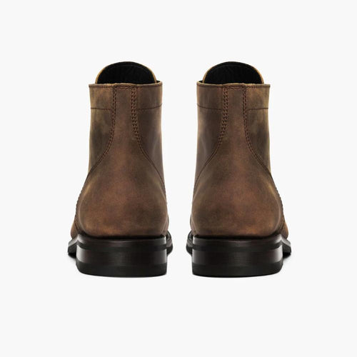 Ember Crest Burnt Copper Leather Boots, Handcrafted Detailing, Goodyear Welted, Comfortable Fit, Hand-Finished Burnish, Slip-Resistant Sole, Handcrafted Detailing