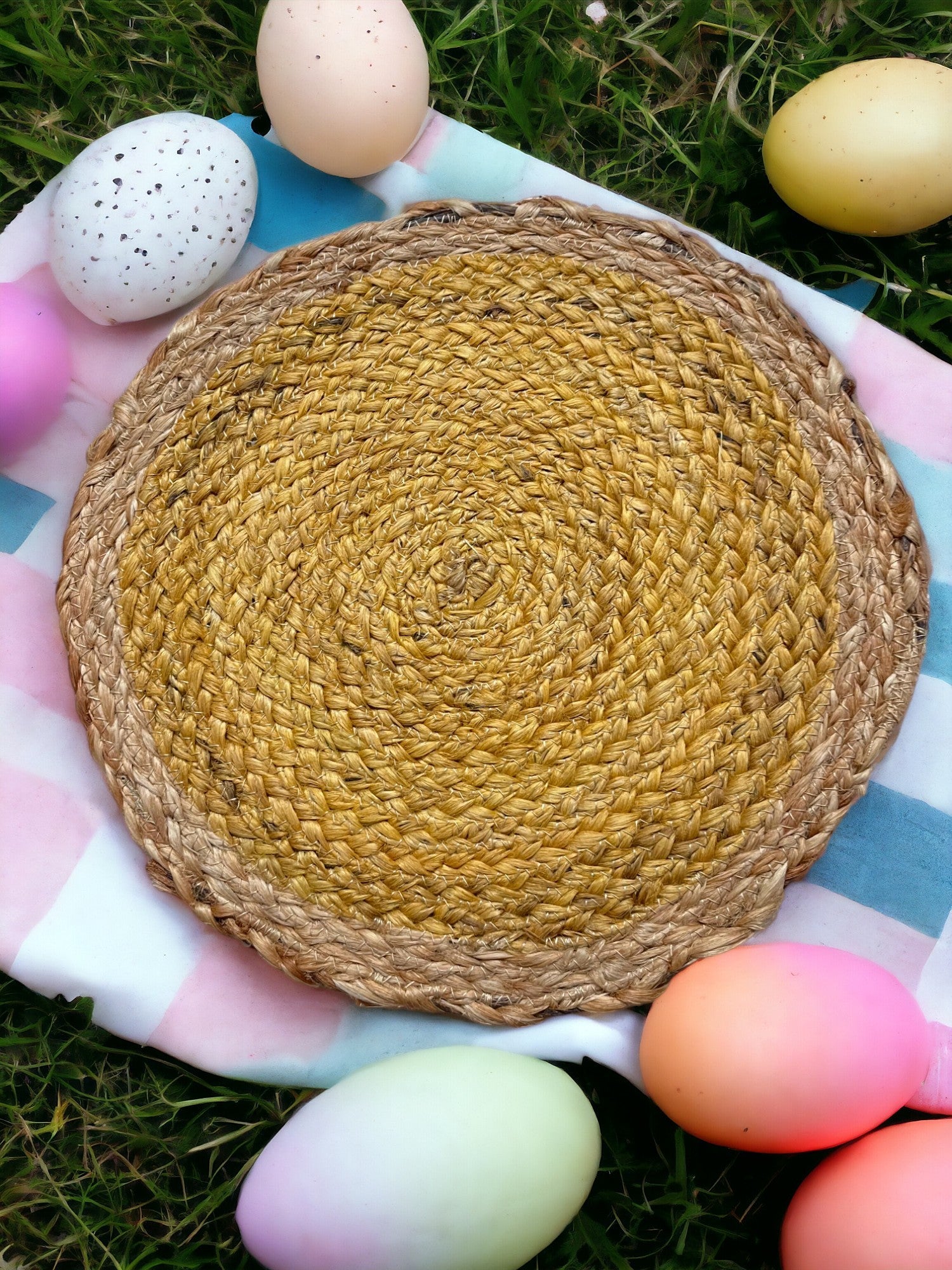 Jute Placemats set of 2 (yellow)