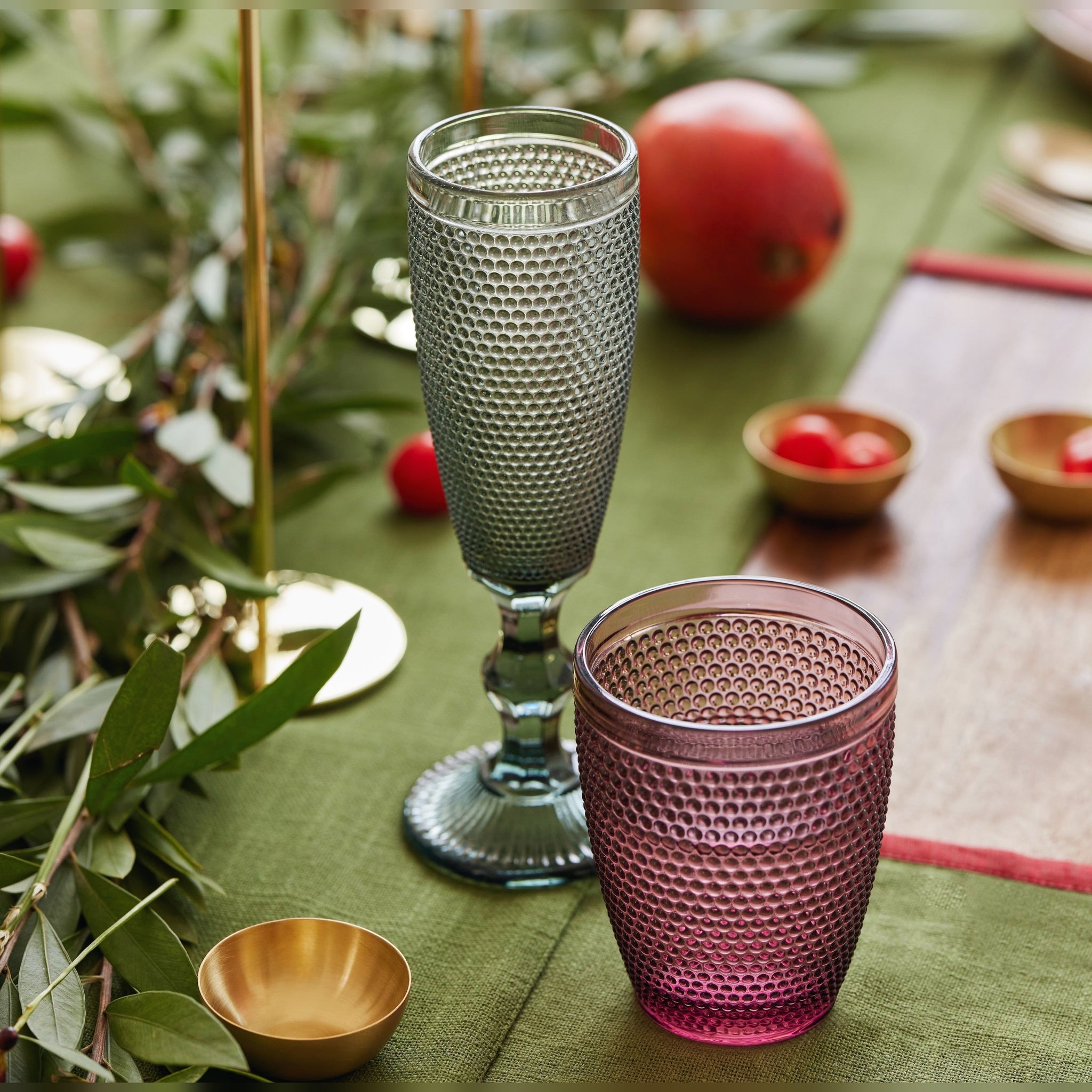 Fluted Goblets - Set of 6, Elegant Fluted Detailing for a Festive Touch, Lead and Latex-Free, 360ml Capacity, Dishwasher Safe, Perfect for Elegant and Celebratory Table Settings, Ideal for Weddings and Special Occasions