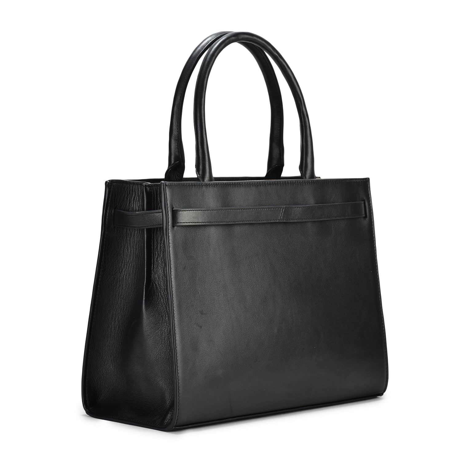 Marsella Real Leather Tote Bag, Premium Grain Leather, Spacious Compartments, Secure Zips, Versatile for Casual and Formal Use