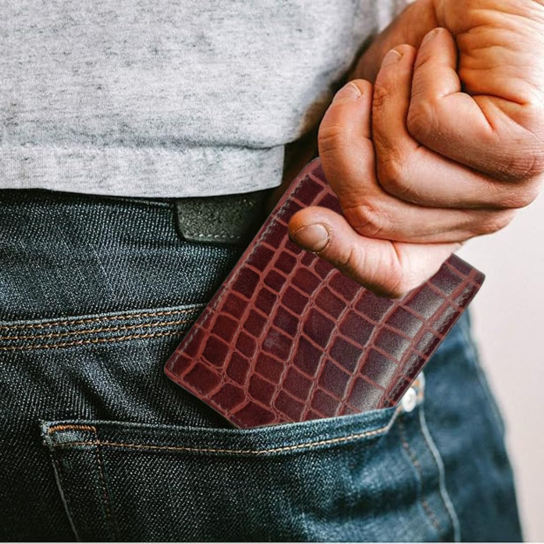 Genuine Leather Wallet for Men | Bifold Wallet with 6 Card Slots