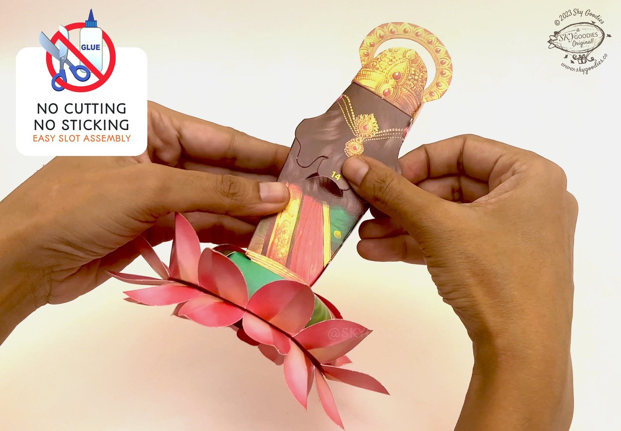 DIY Paper Craft Kit - Lakshmi, Fun Craft Kit, Ideal for Festival DÃ©cor, Creative DIY Project