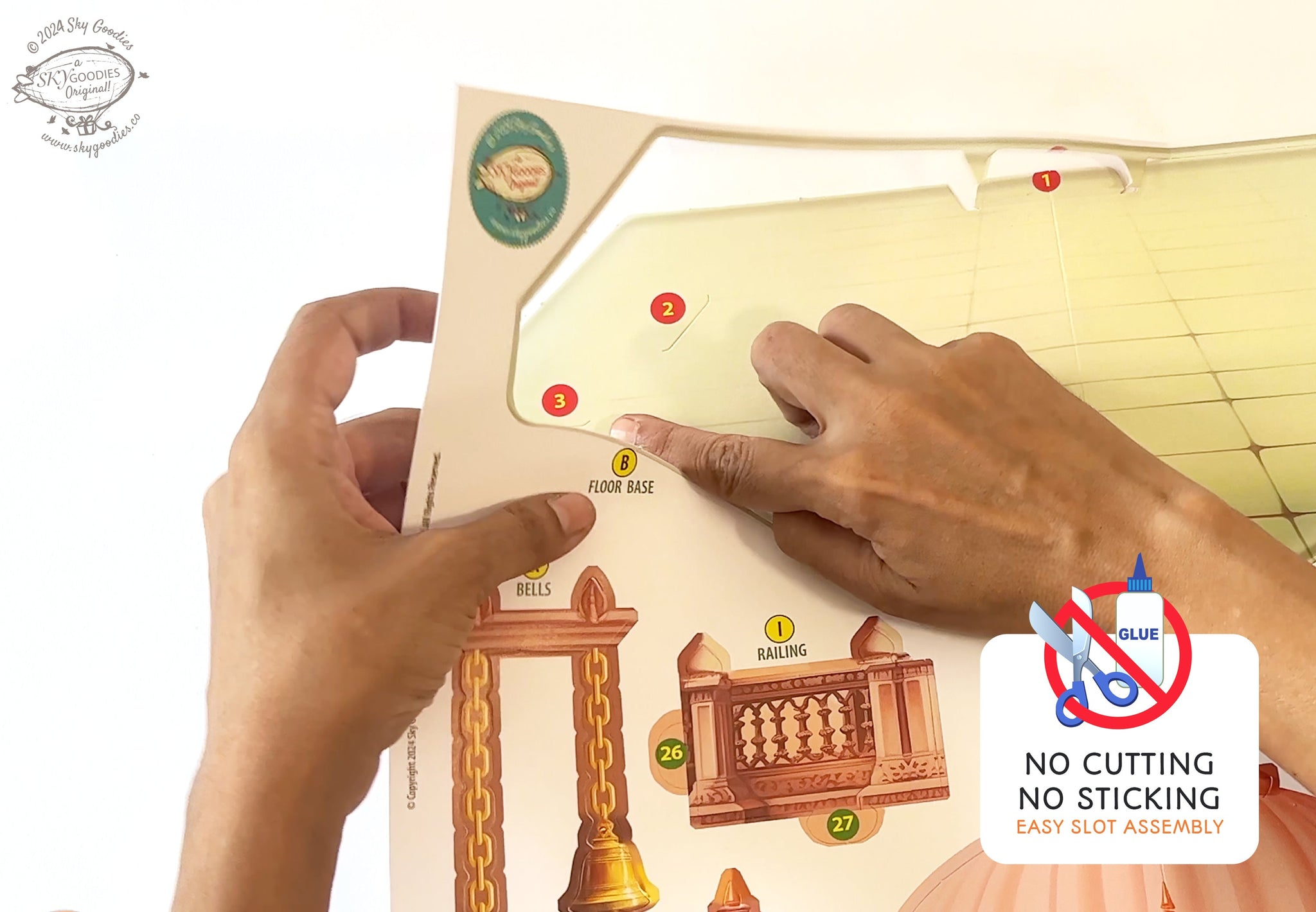 DIY Paper Mandir, Fun Craft Kit, Ideal for Religious DÃ©cor, Creative DIY Project