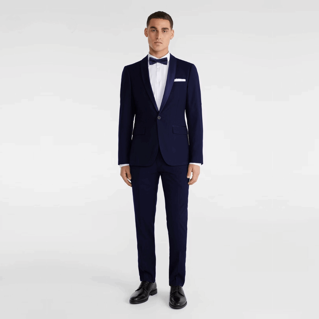 Blue Zodiac 2-Piece Business Suit for Men | Custom-Made Suit for Work & Festivals