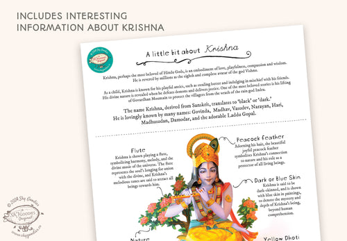 DIY Paper Craft Kit - Krishna, Fun Craft Kit, Ideal for Festival DÃ©cor, Creative DIY Project