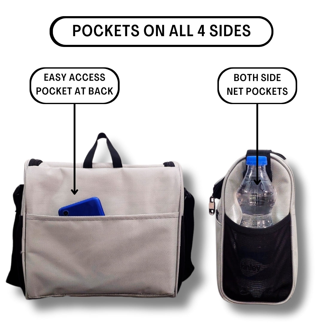 Outer Woods Insulated 8 Pint Bottle Bag | Fits 8 x 330 ml Pint Bottles | 6 to 8 Hours Cooling | Free 4 Units Ice Gel Packs