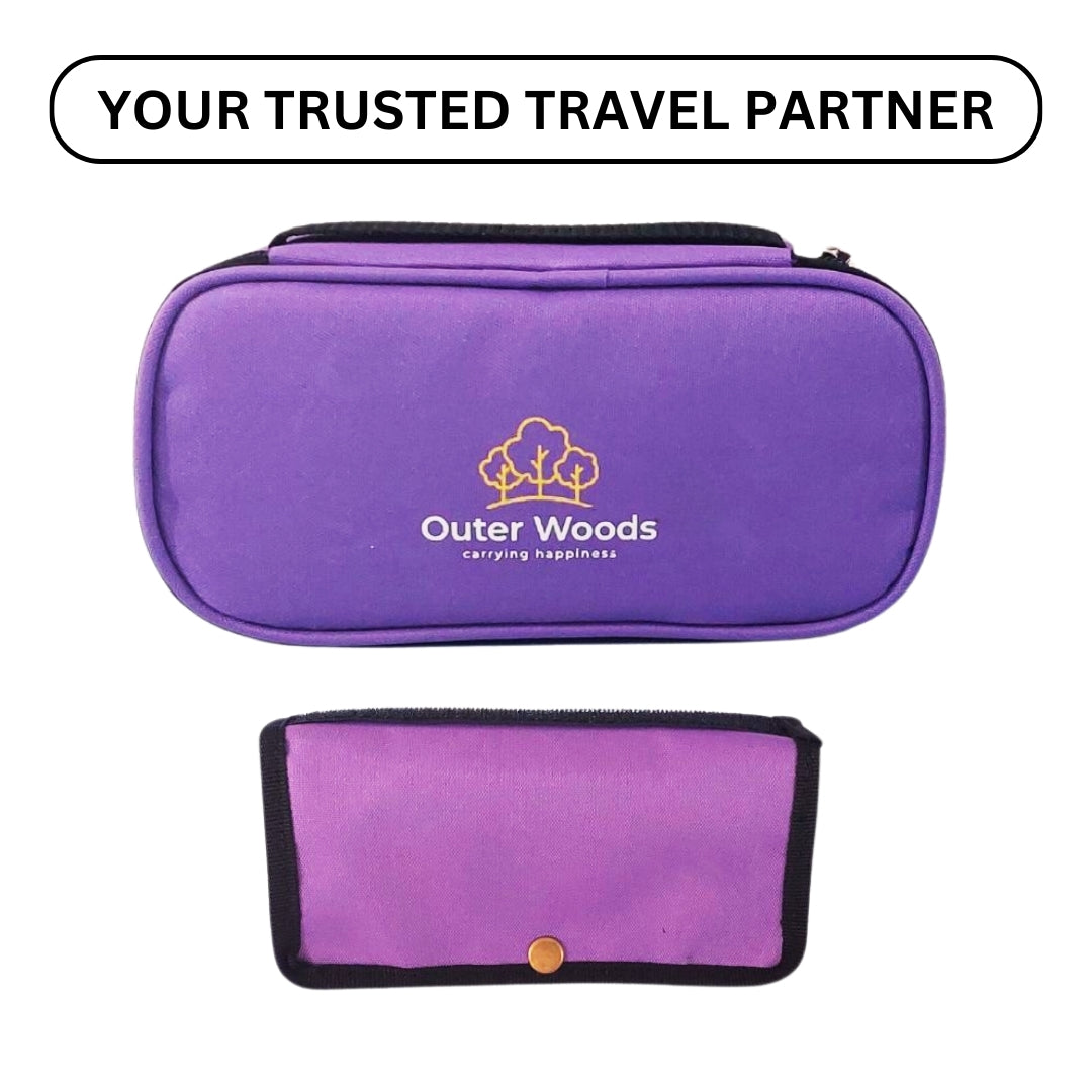 Outer Woods Insulin Cooling Travel Pouch for Diabetics with Two Ice Gel Packs | Ice Pack for Insulin | Insulin Cooler Bag for Travel | Keep Insulin Safe and Cool for 6 to 8 Hours