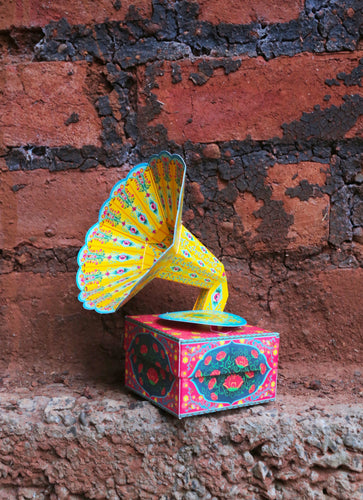 DIY Mini Gramophone Box - COLORFUL, Craft Kit, Ideal for Home DÃ©cor, Fun and Creative DIY Project