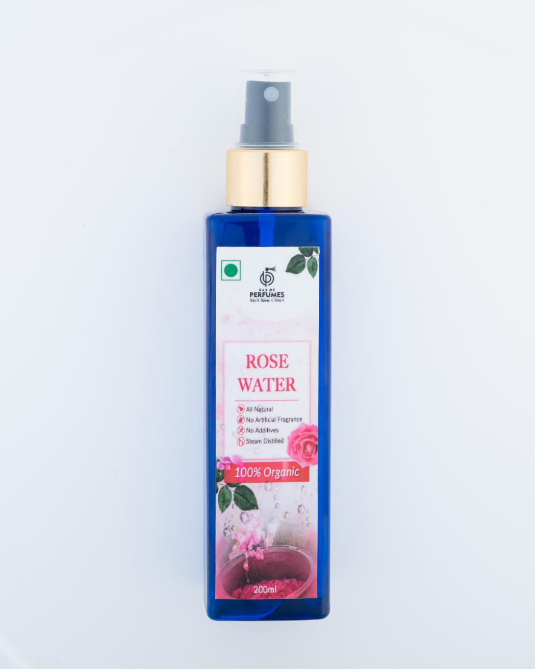 Pure Rose Water I Steam Distilled I Naturally Perfumed I Skin Toner I 200 ML Spray